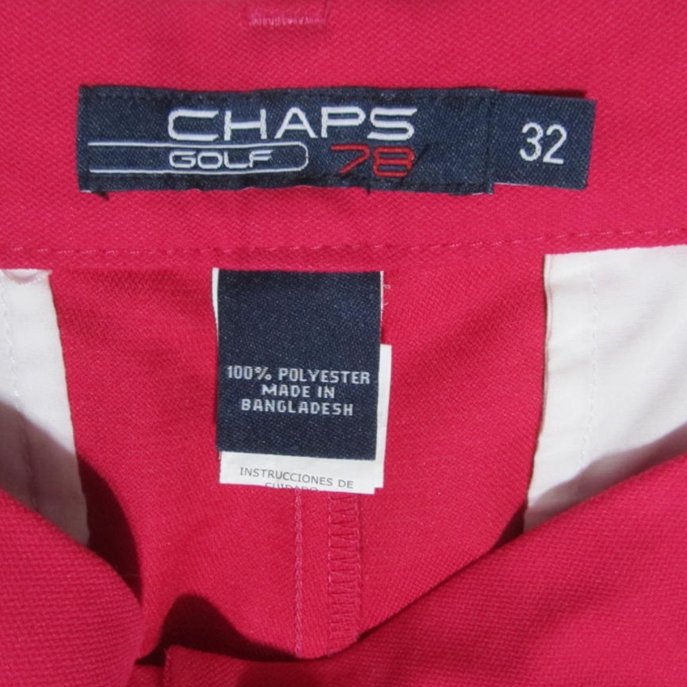 Chaps Golf 78 Hot Pink Size 32 - Picture 5 of 5